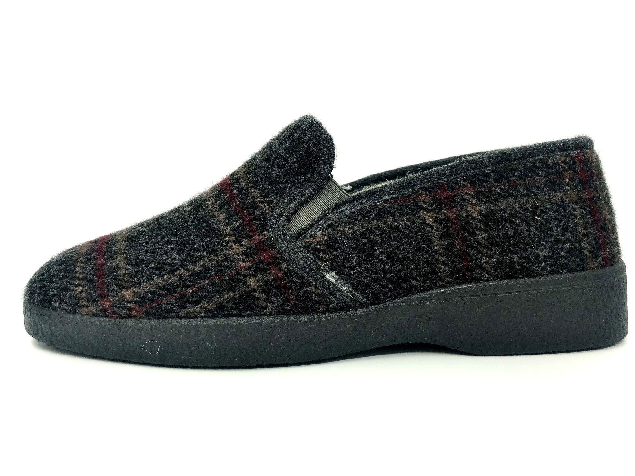 Wollen pantoffel ruit