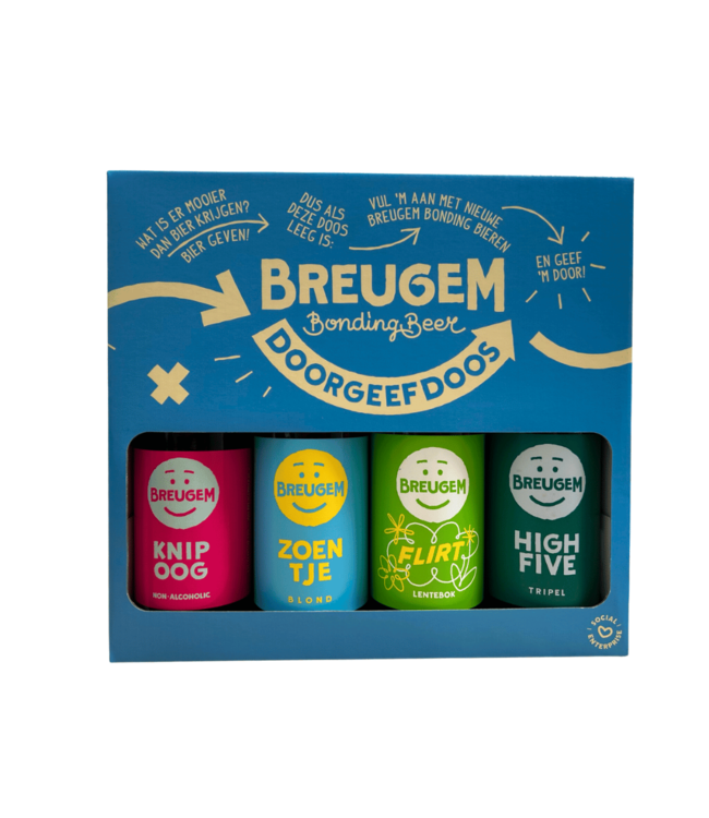 Breugem Cadeauverpakking Doorgeefdoos 4- Pack