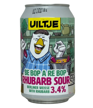 Het Uiltje Uiltje Be Bop A Re Bop Rhubarb Sour 330ml