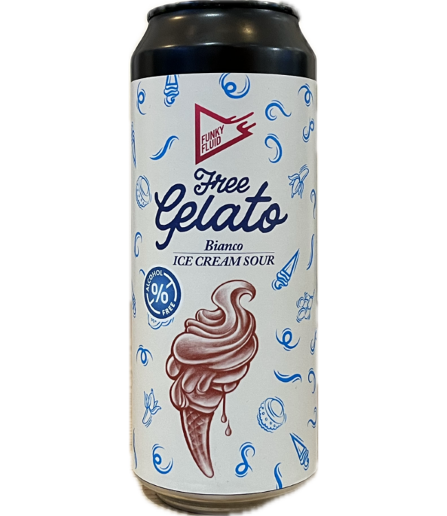 Funky Fluid Free Gelato Bianco 0.5% Alcoholvrij 500ml