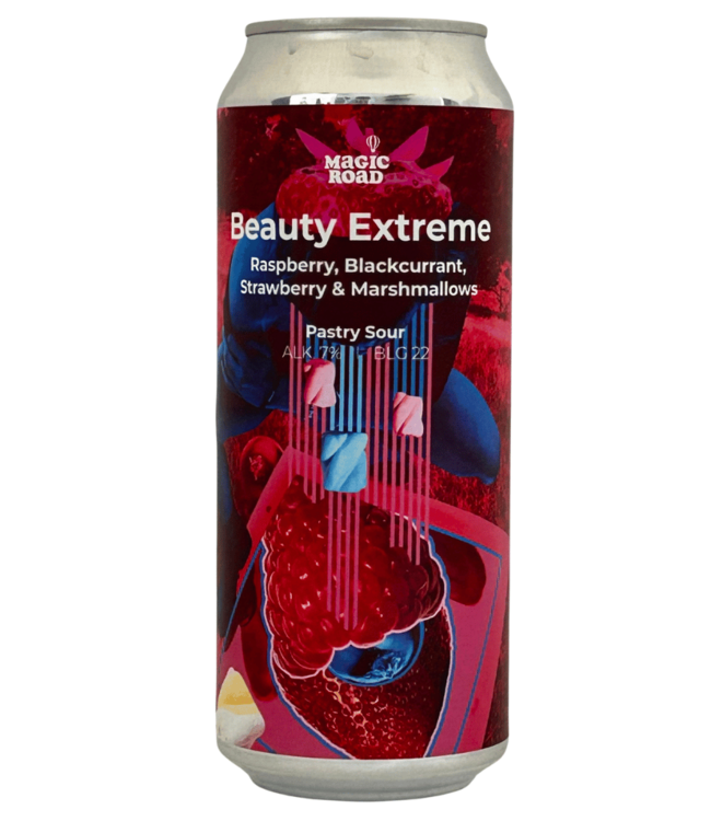 Browar Magic Road Magic Road Beauty Extreme Raspberry Blackcurrant Strawberry & Marshmallows 500ml