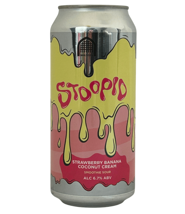 Vault City Stoopid Strawberry Banana Coconut Cream 440ml