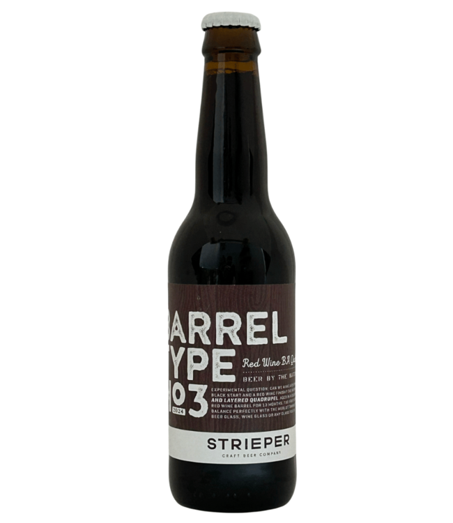 Strieper Strieper Barreltype No3 Red Wine BA Quadrupel 330ml