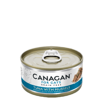 Canagan kat Canagan  Tuna with Mussels blik 75 gr