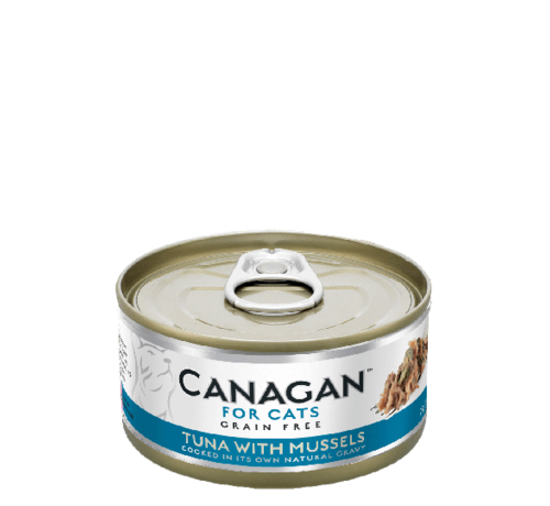 Canagan kat Canagan  Tuna with Mussels blik 75 gr