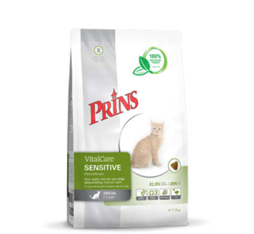 Prins kat Prins VitalCare sensitive hypoallergic 1,5 kg