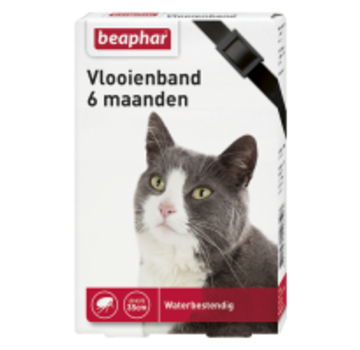 Beaphar Beaphar vlooienband 6 maanden kat zwart