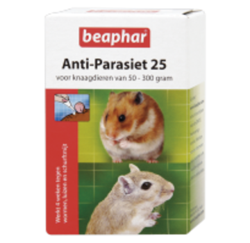 Beaphar Beaphar anti-parasiet 25 knaagdier 2 st