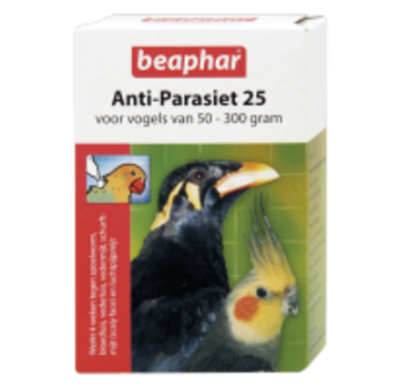 Beaphar Beaphar anti-parasiet 25 vogel 50-300g 2 pip