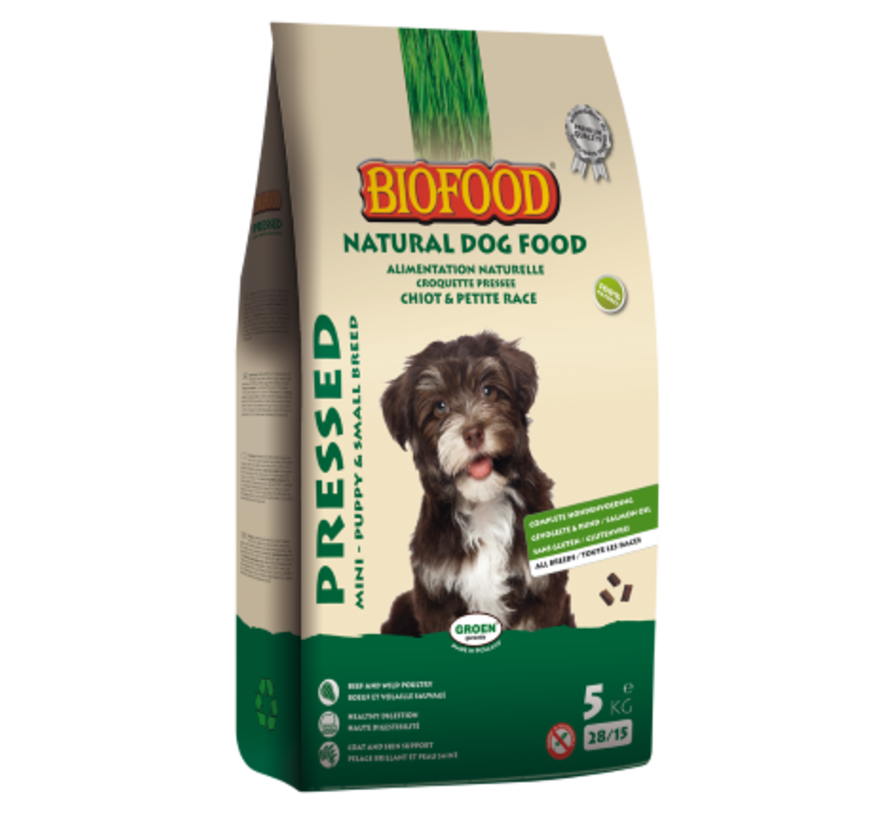 Biofood geperst mini/puppy 5 kg