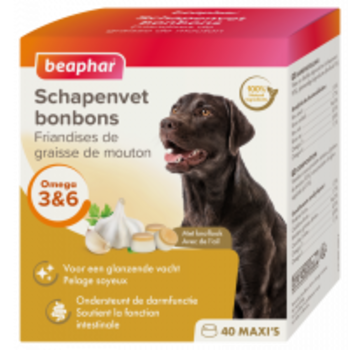 Beaphar Beaphar schapenvet bonbons maxi  knoflook 245 gr