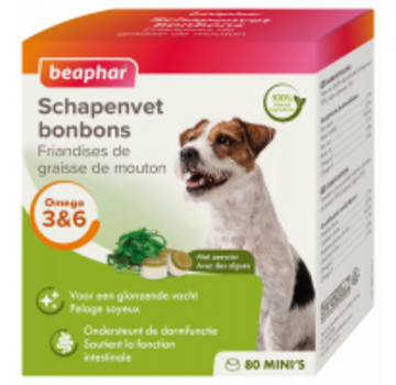 Beaphar Beaphar schapenvet bonbons mini zeewier 245 gr