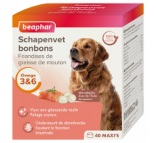 Beaphar Beaphar schapenvet bonbons zalm 245 gr