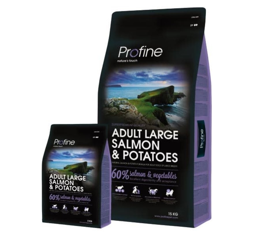 Profine droog ad lrg zalm aardappel 3 kg