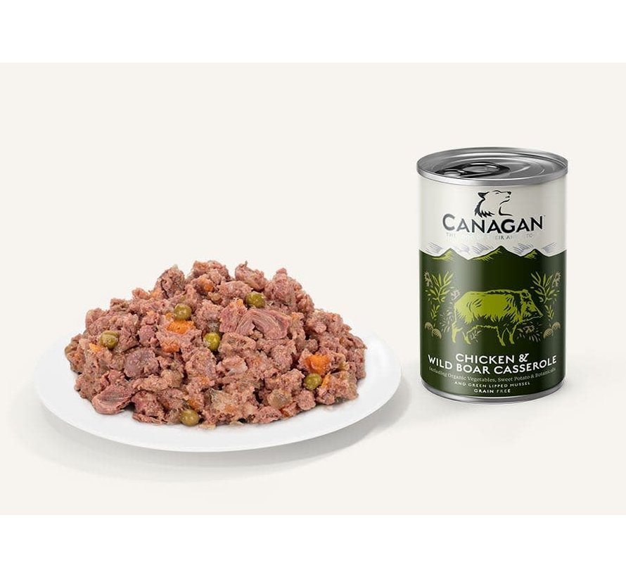 Canagan Chicken & Wild Boar blikvoeding 400 gram