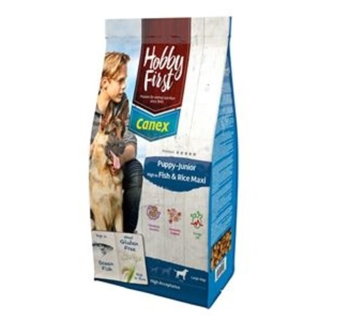 Hobby First Canex Hobby First Canex puppy/junior fish&rice maxi 12 kg