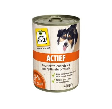 Vitalstyle VITALstyle hond actief blik 400 gr