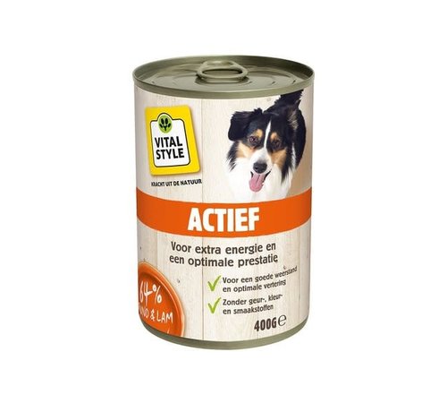 Vitalstyle VITALstyle hond actief blik 400 gr