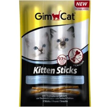 GimCat Gimcat Sticks Kitten Kalkoen & Calcium 3 x 3 gr