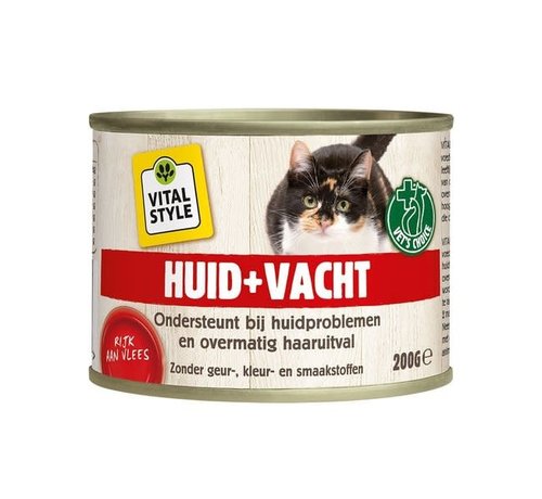 Vitalstyle VITALstyle kat huid en vacht blik 200 gr