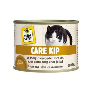 Vitalstyle VITALstyle kat care kip blik 200 gr