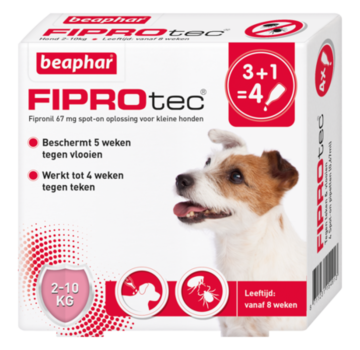 Beaphar Beaphar Fiprotec hond 2-10 kg 4 pip