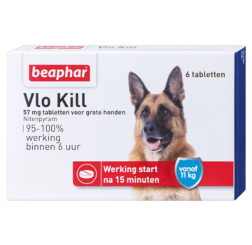 Beaphar Beaphar vlokill+ hond vanaf 11 kg 6 tabl