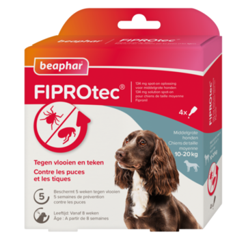 Beaphar Beaphar Fiprotec hond 10-20 kg 4 pip