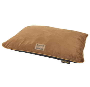 Scruffs Scruffs Bolster Orthopaedic Pillow Bed Plush Brown M