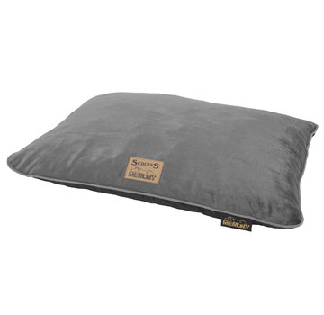 Scruffs Scruffs Bolster Orthopaedic Pillow Bed Plush Grey M