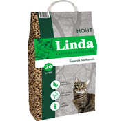 Linda Linda Hout kattenbakvulling 20 ltr