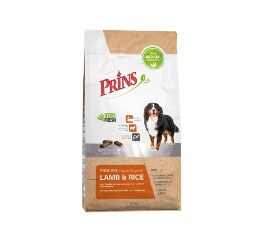 Prins ProCare lamb rice hypoallergic 3 kg
