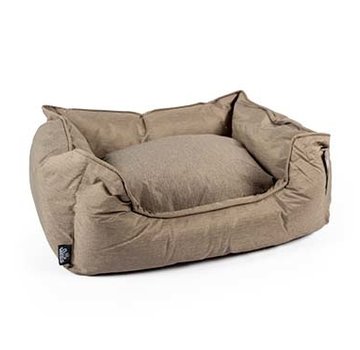 laroy Poly bed Siesta praline L - 110x85x26cm beige zwart