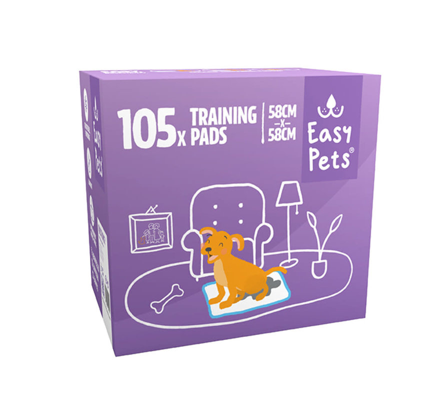 Easypets puppy training pads 58x58 cm 105 st