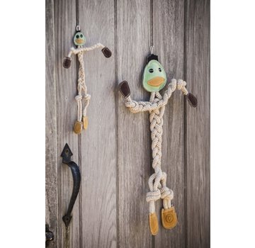 Huggle Hounds Rope Knottie Duck Large