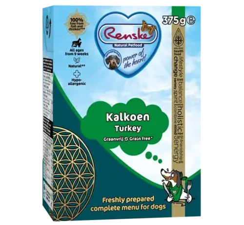 Renske Renske Vers - Tetrapack 375 g - Hondenvoer - kalkoen graanvrij