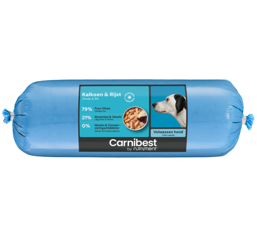 Carnibest  Kalkoen & Rijst 500 gram