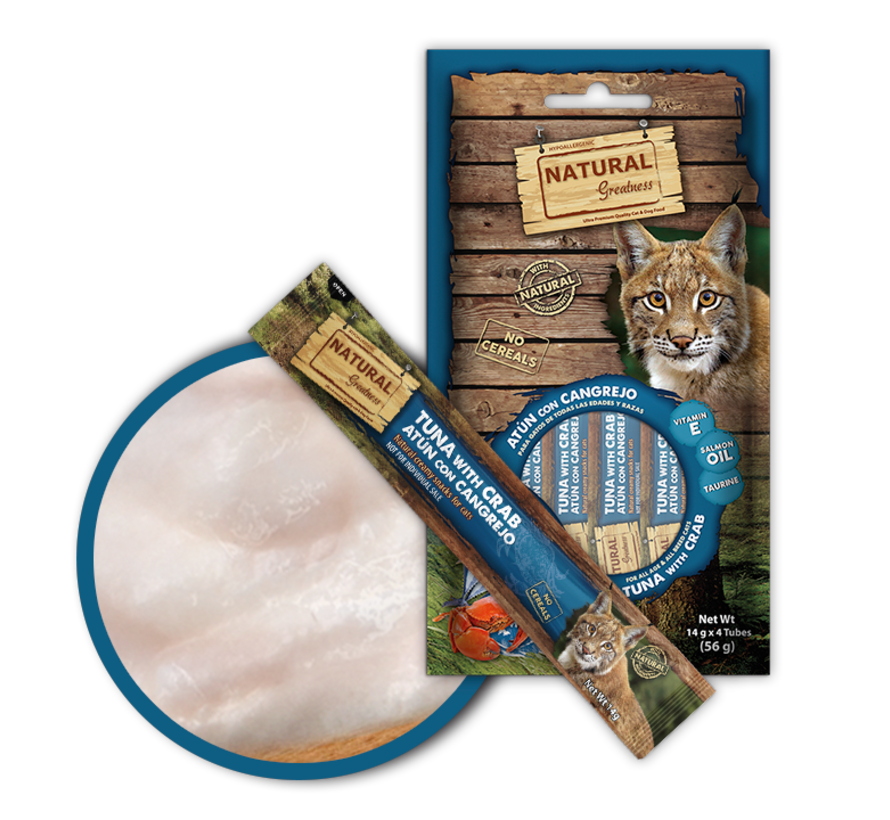 Natural Greatness Creamy Tuna With Crab 4 x 14 gr
