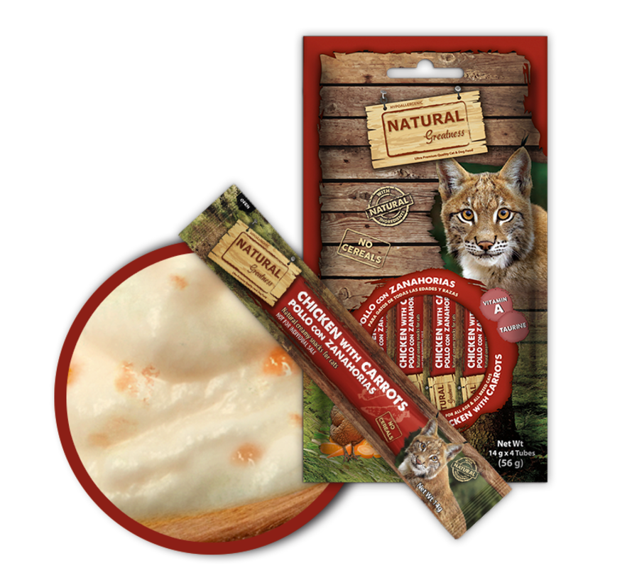 Natural Greatness Creamy chicken with carrots vision 4 x 14 gr