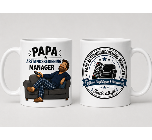 Vaderdag mok afstandbediening manager