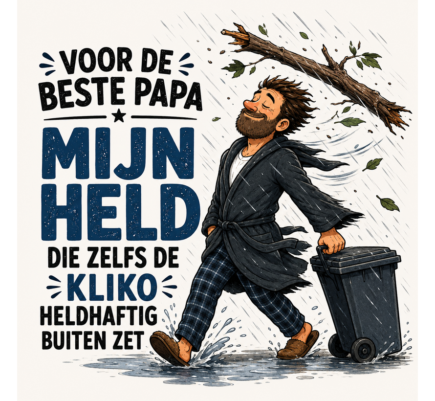 vader afval held