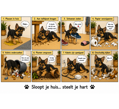 Duitse Herder mok puppy strip