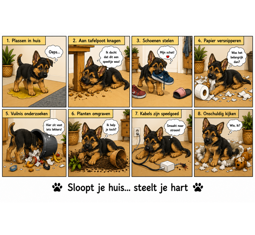 Duitse Herder mok  puppy strip