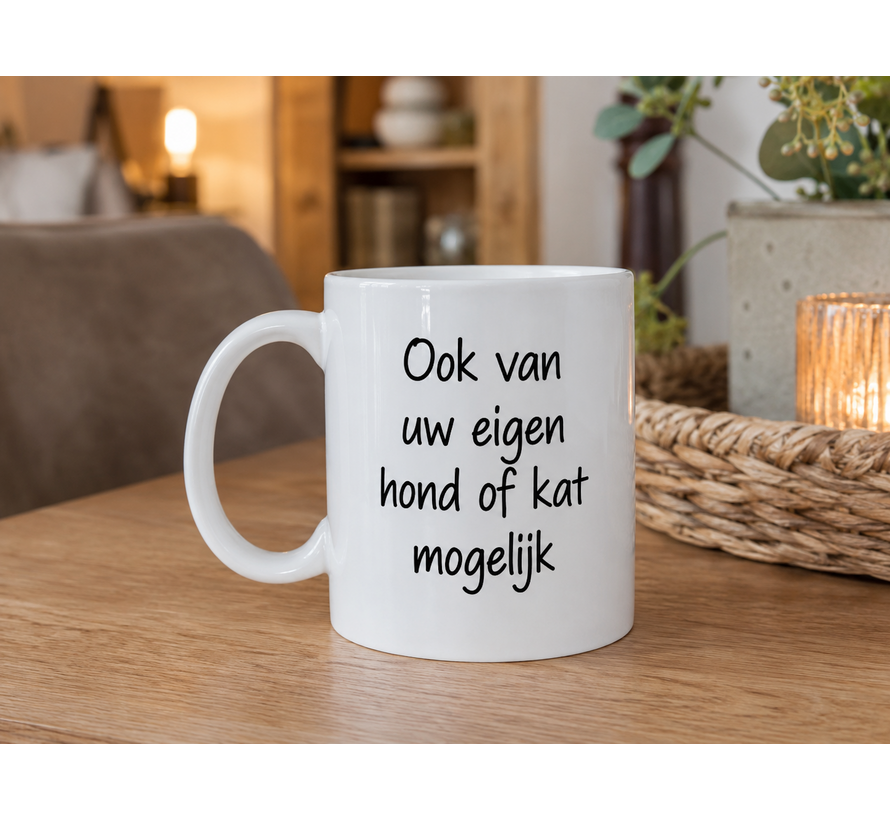 Mok met eigen afbeelding van je huisdier