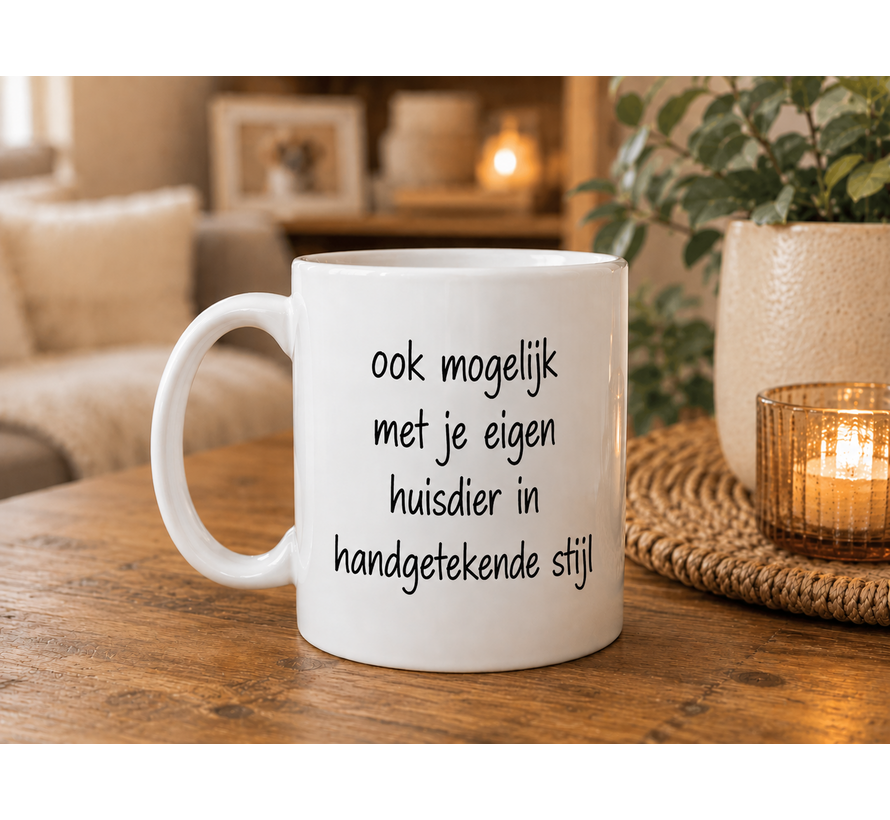 Mok met eigen afbeelding van je huisdier