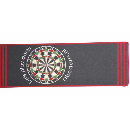 ABCDarts Dartmat tapijt antracite - 80 x 241 cm