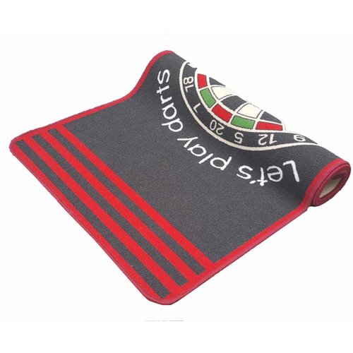 ABCDarts Dartmat tapijt antracite - 80 x 241 cm