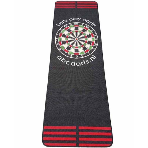 ABCDarts Dartmat tapijt antracite - 80 x 241 cm