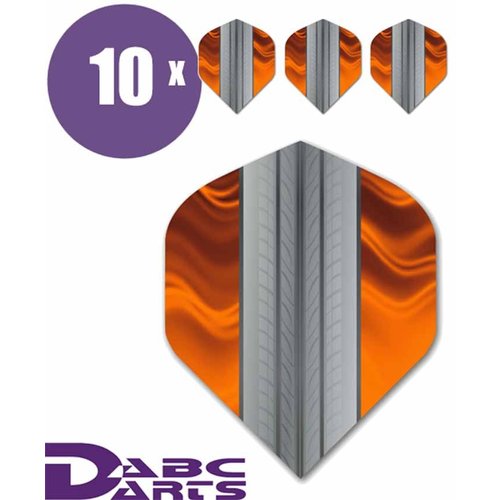 ABCDarts Metronic Dartflights - Tire Track Oranje - 10 sets