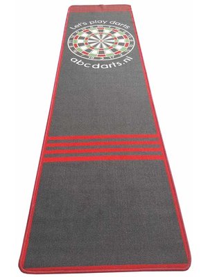 ABCDarts ABC Darts – Dartmat tapijt antracite XXL - 80 x 300 cm